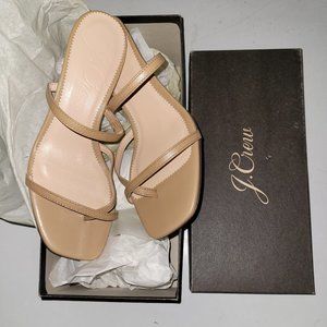 J Crew Nude Strappy Sandals/Heels